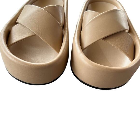 NEW Frame Le Laurel Slide Sandals In Oatmeal Sz 36/5.5 - Picture 5 of 11